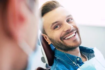 patient getting cosmetic dental work at Southard Family Dentistry